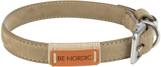Bild von Artikel Be Nordic Leder Halsband Sand Gr. S 35-41 cm