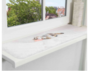 Bild von Artikel Liegematte Nani für Fensterbank Grau 40 × 30 cm